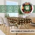 thumbnail image 5 of Eikione Christmas Table Cloths Rectangle 60 X 84, Red-and-Green Checked Table-Cloth Reindeer Snowflake, Wipeable Table Cover for Party, 5 of 5