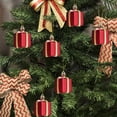 thumbnail image 2 of Decorative Plastic Gift Bags Painted Special Shaped 5cm 12pcs Christmas Tree Pendant Paper Shamrocks for Decorating, 2 of 5