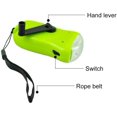 thumbnail image 2 of Antorcha dinamo solar, linterna recargable con manivela, antorcha LED portátil con energía solar para linterna colgante de emergencia para acampar al aire libre, color aleatorio (verde), 2 of 5