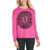 DKNY Women's Graphic Logo Sweatshirt Pink Size X-Small