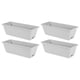 thumbnail image 2 of 4 Uds. Caja para ventana de flores, maceta para plantas y flores de jardín, macetas rectangulares grandes para verduras gris claro, 2 of 8