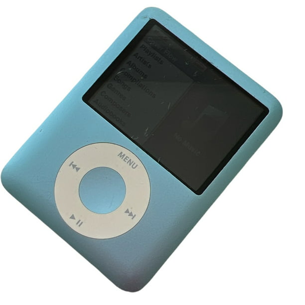 Apple iPod Nano 3rd Gen 8GB Blue, Audio/Video Excellent, Includes FREE Case! Walmart.com