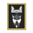 thumbnail image 2 of Gafas oscuras traje perro dibujo al óleo pintura al óleo negra imagen Animal casa pared arte cartel lienzo foto pared pintura Scienceny JJ13190-09, 2 of 6