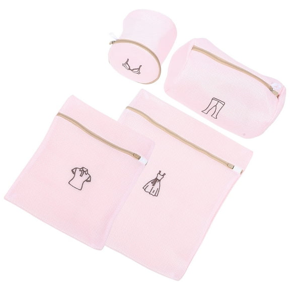OFFIGAM 4Pcs Small Mesh Laundry Bags for Travel Storage 11.8x7.9x0.2in