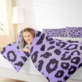 thumbnail image 3 of Manfei Cheetah Print Bedding Twin Comforter Set,Safari Animal For Boys Kids Down Comforter,Farmhouse Blue Bedding Sets Twin with Comforter,Ultra Soft Bedroom Decoration Reversible,2 Pieces, 3 of 7