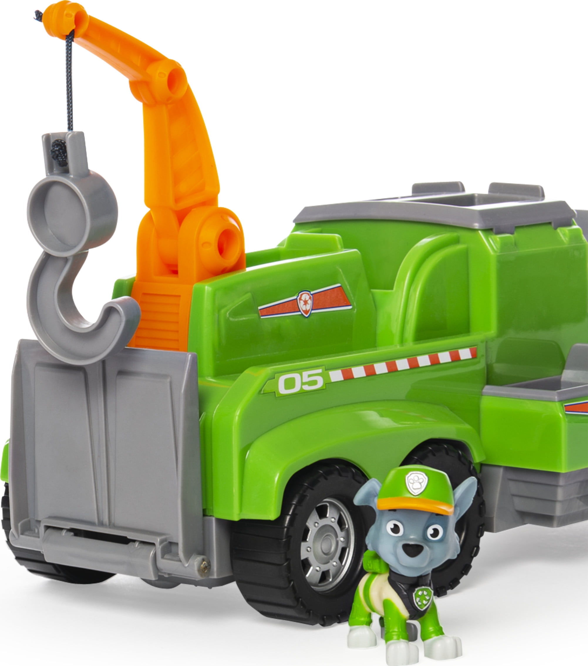 Figurine pour enfant Paw Patrol Camion de recyclage de Rocky Pat Patrouille  Total team rescues