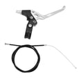 thumbnail image 1 of Bike Brake Handlebar, Sensitive Comfortable Portable Bike Brake Handle Oxidation Resistance with Cable for Mountain Cycling, 1 of 8