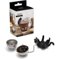 thumbnail image 1 of fafa-Animal Tea Strainer, Cat, Stainless Steel, Catty, Tea Strainer, Tea Infuser, Black, 1 of 4