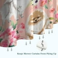 thumbnail image 6 of Pomeranian Dogs and Pioneer Flower Shower Curtain 36"x72" ,Bathroom Decorative Shower Curtains Set with 12 Hooks,Modern Waterproof Washable Shower Curtain, 6 of 6