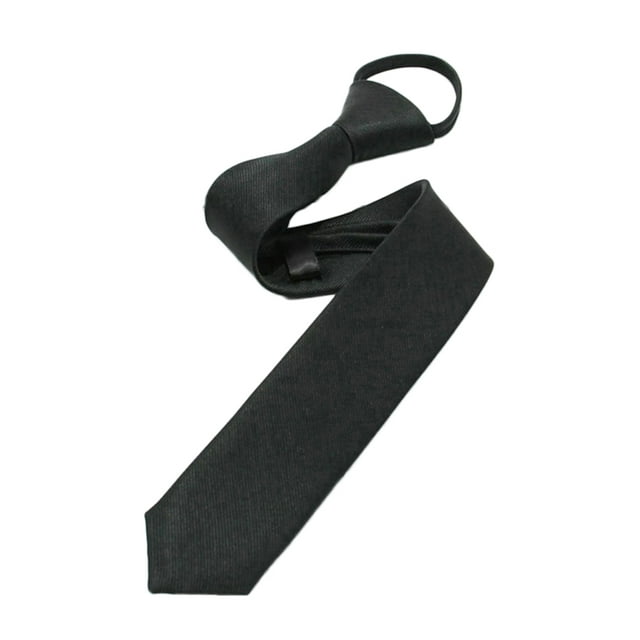 Cravate Rétro Étroite Moulante pour Hommes Garçons, Robe de Fête Rétro, Cravate Pratique, Cordon à Tirer pour Mariage, Fête, Boîte de Nuit, Marié, Robe de Fête Noire