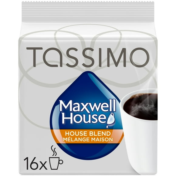 Disques individuels T DISC de café Mélange maison Maxwell House Tassimo 16 T-Discs