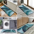 thumbnail image 6 of Blue Marble Gold Wave Pattern Kitchen Rug Mat,Kitchen Runner Rugs Non Skid Washable,Decorative Kitchen Floor Mats for Kitchen,Sink,Laundry,17"x47.2", 6 of 7