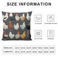 thumbnail image 5 of COMIO  Watercolor Chicken Breeds Chart Throw Pillow Cover,Farmhouse Chicken Hen Rooster Decorative Cushion Cover for Country Home Farm,Chicken Gifts for Chicken Lovers Women Kids Men Girls, 5 of 5