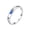 Blue, variant on Women's Stainless Steel 3mm Simple Heart Stacking Band Rings Wedding Statement Ring Black Size 9