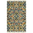thumbnail image 6 of SAFAVIEH Blossom Everitt Floral Wool Fringed Area Rug, Blue/Multi, 6' x 6' Square, 6 of 7
