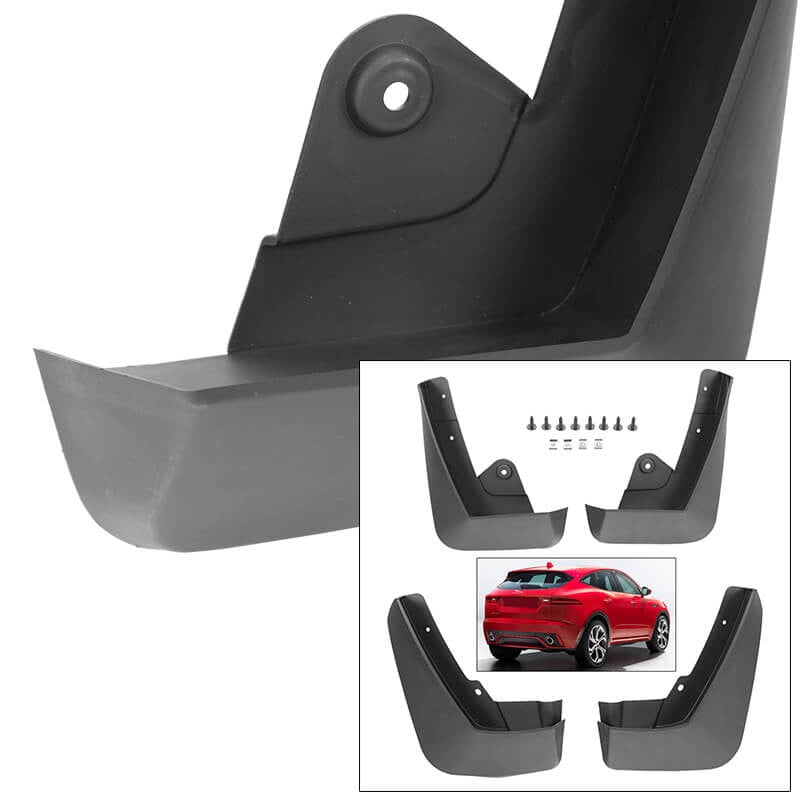 Front Rear Mud Flaps Splash Guards 1819+ Jaguar EPace Mudguards