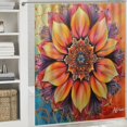thumbnail image 6 of Orinice Flower Quote Colorful Bathroom Decor Set - Luxurious Graphic Print Polyester Fabric Fashion Shower Curtain with Hooks, Waterproof and Easy to Install 60x72, 6 of 7