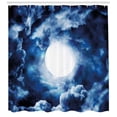thumbnail image 3 of Ambesonne Space Shower Curtain, Magic Dark Twilight Dawn, 69"Wx75"L, Blue, 3 of 3