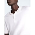 thumbnail image 4 of Free Assembly Men's Cozy Yarn Cable Knit Polo Sweater with Short Sleeves, Sizes XS-3XL, 4 of 6