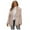 Beige, variant on Lindreshi Winter Coats for Women Medium Women's Winter Warm Coat Jacket Cardigan Cocktail Club Party Outwear