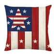 thumbnail image 6 of 250Th Anniversary Usa 4Th Of July 4Th Of Patriotic Blue Red Pillow Covers 1616 Set Of 2, Fourth Independence Star Print Decorative Throw Pillowcases Outdoor Memorial Day Cushion Cases Couch, 6 of 8