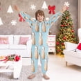 thumbnail image 6 of Soft Big Kids Onesie Pajamas Cozy Loose-Fit Jumpsuits for kids with Pockets for Christmas Lounge & Play Cute Capybara with Santa Hat, 6 of 7