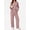 Pink, variant on MOSHU Pajama Sets for Women Casual Two Piece Lounge Sets Soft Long Sleeve Tops and Long Pants Comfy Sleepwear fall Outfits