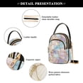 thumbnail image 4 of FORMRS Crossbody Bag for Women Quilted Travel Shoulder Cell Phone Purse with Chain Strap Handbag, Elegant Marble Pattern, 4 of 7