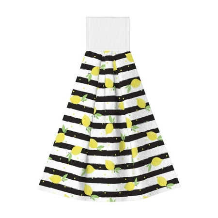 

Jgfou Lemon_1 Print Coral Fleece Microfiber Hanging Hand Towel Soft Premium Dishcloths Multi-Purpose Dust and Stain Removal Cleaning Supplies