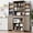 Gray, variant on Walsunny Pantry Cabinets with Drawer Doors Shelves 67 Inches Tall Wooden Food Storage Cabinet Freestanding for Microwave Kitchen Storage Dining Room White