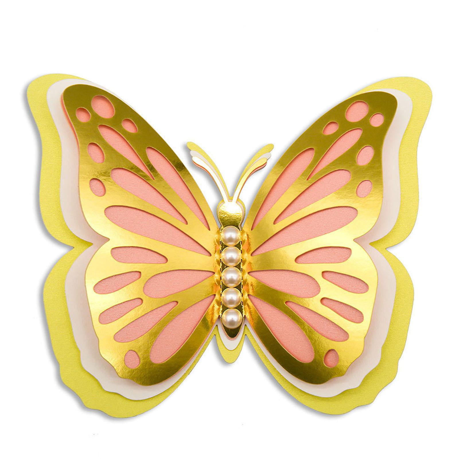 på Bemærk venligst Fremragende 3d Butterfly Wall Sticker Hollow Insect Glitter Decal Ornament Wallpaper |  Walmart Canada