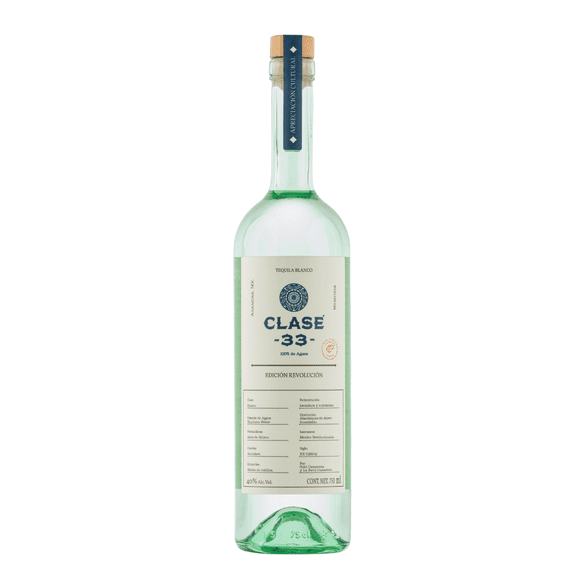 Tequila Clase 33 Edición Revolución Blanco 750 Ml Clase 33 Tequila, Blanco