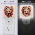 thumbnail image 2 of Floral LED Square Night Lights - Modern Design, Energy Efficient Indoor Lighting for Bedrooms, Bathrooms, and Hallways - 200 Characters, 2 of 6
