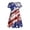 Blue1, variant on Girls 4th of July Patriotic Dress, American Flag Print A-Line Sundress, Kids Short Sleeve Independence Day Outfit, Lightweight Casual Summer Dress(Blue1/10-13 Years)