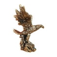 thumbnail image 2 of Estatua de águila de latón, figura de ave silvestre, escultura de animal en miniatura retro para decoración de salpicadero., 2 of 8