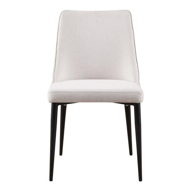 Moe's Home Collection Chaises de Salle à Manger Lula, Avoine & Blanc (Ensemble de 2)
