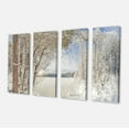 thumbnail image 2 of Lac dans les Bois d'Hiver - Impression sur Toile Paysage, 2 of 3