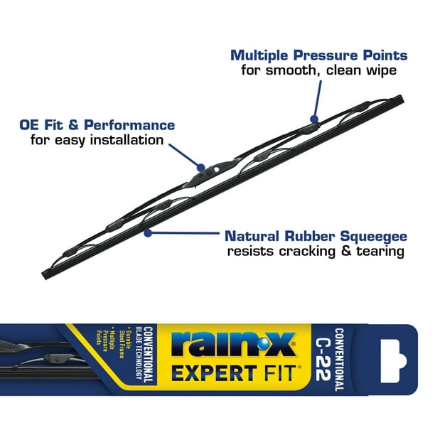 Rain-X Expert Fit Conventional Windshield Wiper Blade C-22