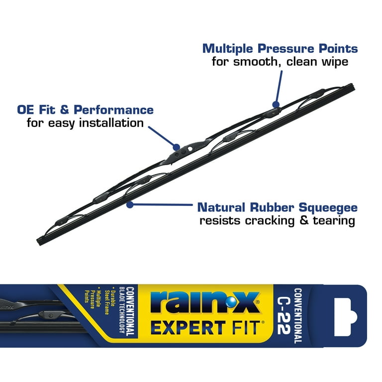 Rain-X Expert Fit Conventional Windshield Wiper Blade C-22