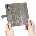 thumbnail image 3 of Funda Cartera FOXDOCK para Samsung Galaxy S21FE , Flip PU con Relieve de Gatos y Perros, Tarjetero y Soporte, 3 of 6