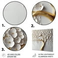thumbnail image 3 of Designart "Garden of Branches White Orchid Tree II" Tree Floral Metal Wall Art, 3 of 5