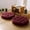 Wine Red, variant on Meditation Floor Pillow Set of 2 Large Round Floor Cushions for Adults Tufted Corduroy Floor Seat Pillows Cushion for Living Room,Wine Red 16.5" Lx16.5 Wx3 H
