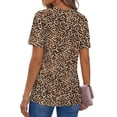 thumbnail image 6 of Fantaslook Womens Blouses Dressy Casual Tops Summer Short Sleeve V Neck Shirts Business Work Blouses, 6 of 10