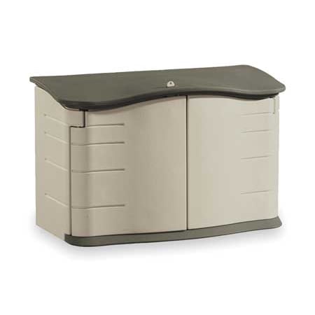 rubbermaid fg374801olvss outdoor storage shed, lg