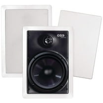 Bic America M-pro6w 150-watt 6.5" Weather-resistant In-wall Speakers With Pivoting Tweeters & Metal & Cloth Grilles