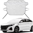 thumbnail image 1 of Car Windshield Snow Ice Cover with 3 Layers Protection, Windshield Snow Ice Cover with Magnetic Edges Used for Snow Protection, Rain and Sun, Fits for Most Standard Cars, SUV, 1 of 7