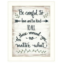 Be Careful by Annie LaPoint Printed Framed Wall Art Wood Multi-Color