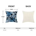 thumbnail image 5 of Navy Blue Summer Pillow Covers 18 x 18 Inch, Tropical Palm Leaf cheetah Spot Outdoor Decor Throw Pillows for Couch, Leopard Polka Abstract Art Decorative Pillowcase Linen Cushion Cover Set of 2, 5 of 6