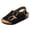 a12-Black, variant on KPOPLK Baby Girl Boy Sandals Premium Soft Anti-Slip Sole Infant Baby Sandals Summer Casual Beach Shoes Bowknot Princess Dress Flats Prewalker First Walker Shoes Size 4,White