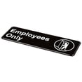 thumbnail image 2 of Vollrath Employees Only Sign, 3" x 9", Black/White, 2 of 4